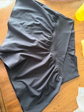 Offline by Arie Real Me High Rise Black Athletic Shorts with Built-In Shorts